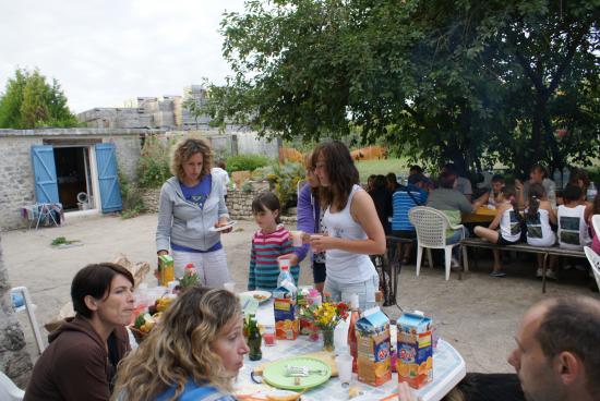 Barbecue avec les parents
